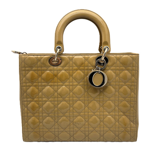 Dior Christian Dior Handbag Patent Leather Women's Handbag