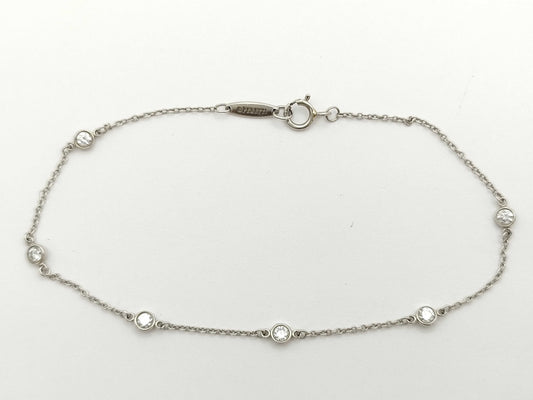 Tiffany & Co. By the Yard 6PD Pt950 1.7g Bracelet/Bangle