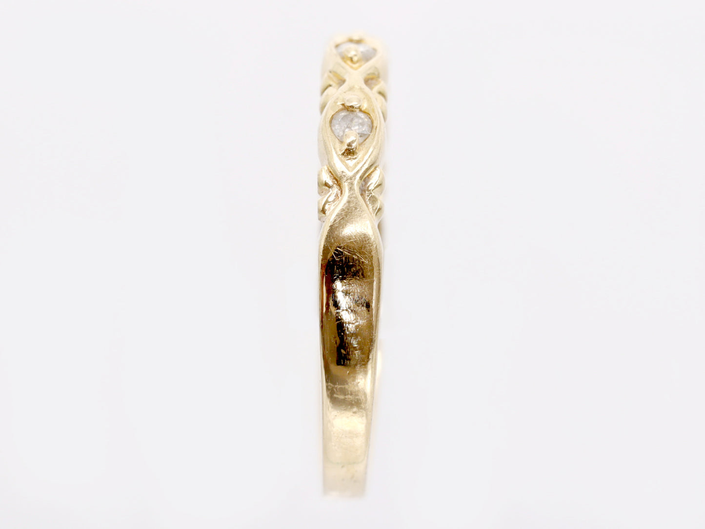 agete D0.07ct K10 1.5g Ring