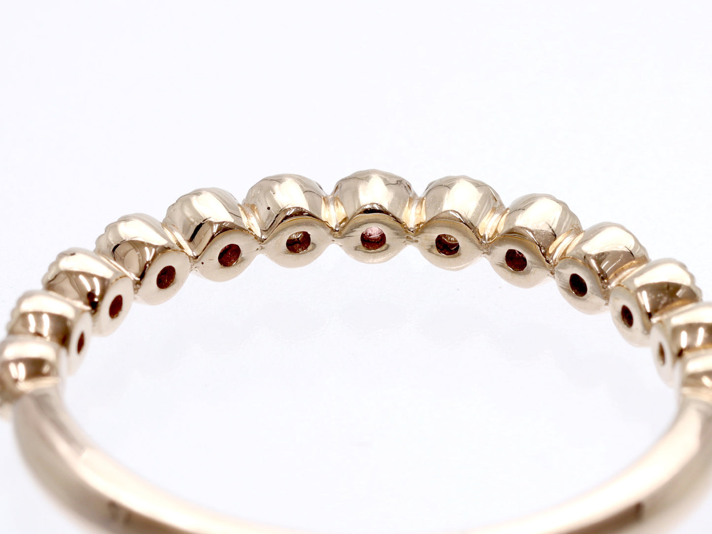 Sapphire Diamond 010/008 Engraved K18 2.2g Ring