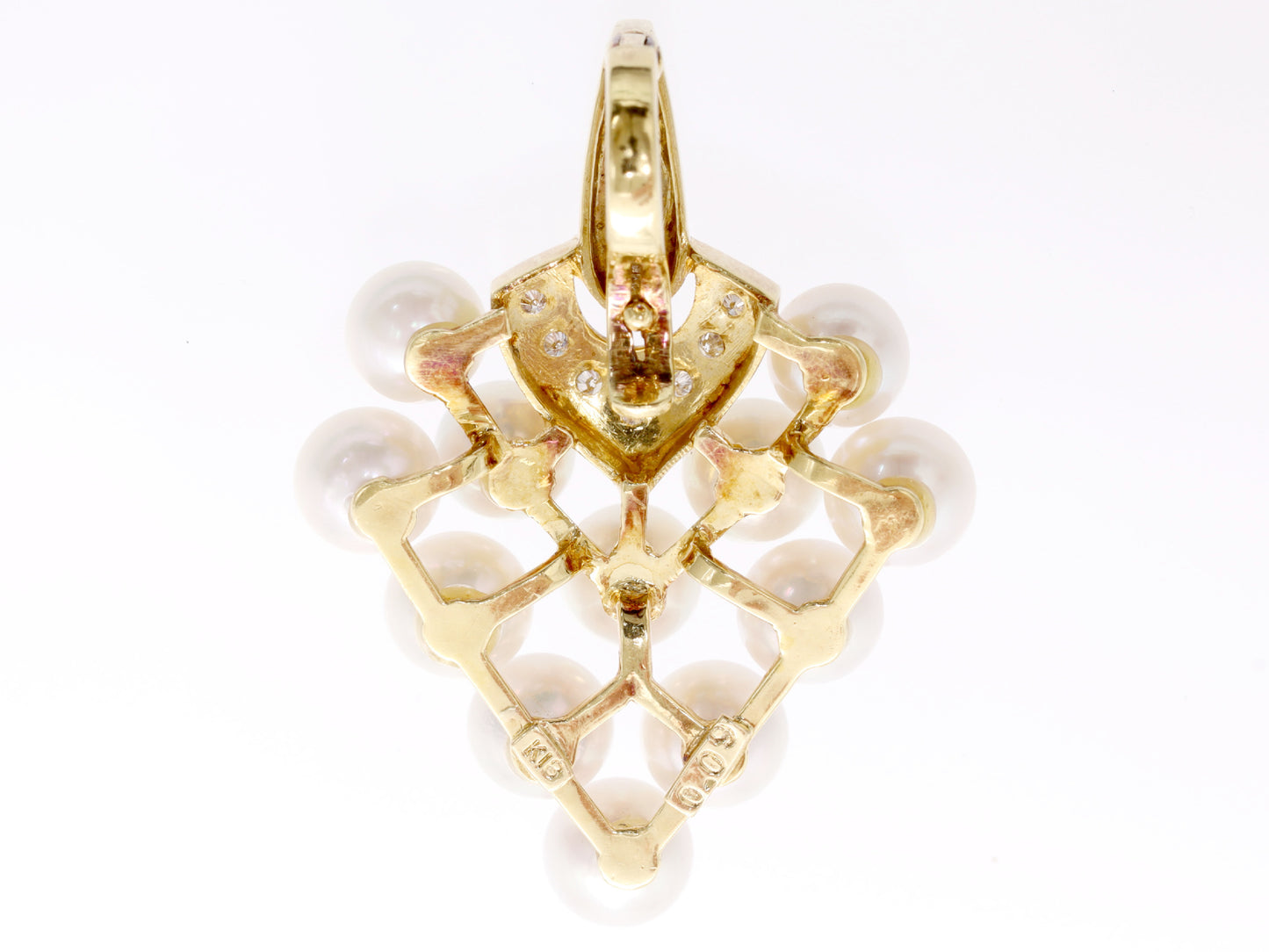 Pearl Diameter Approx. 5.5-5.8mm D0.09ct K18 7.3g Pendant Top