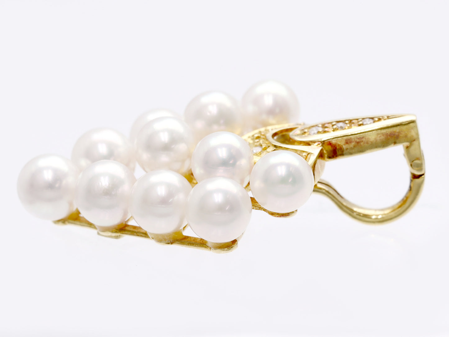 Pearl Diameter Approx. 5.5-5.8mm D0.09ct K18 7.3g Pendant Top