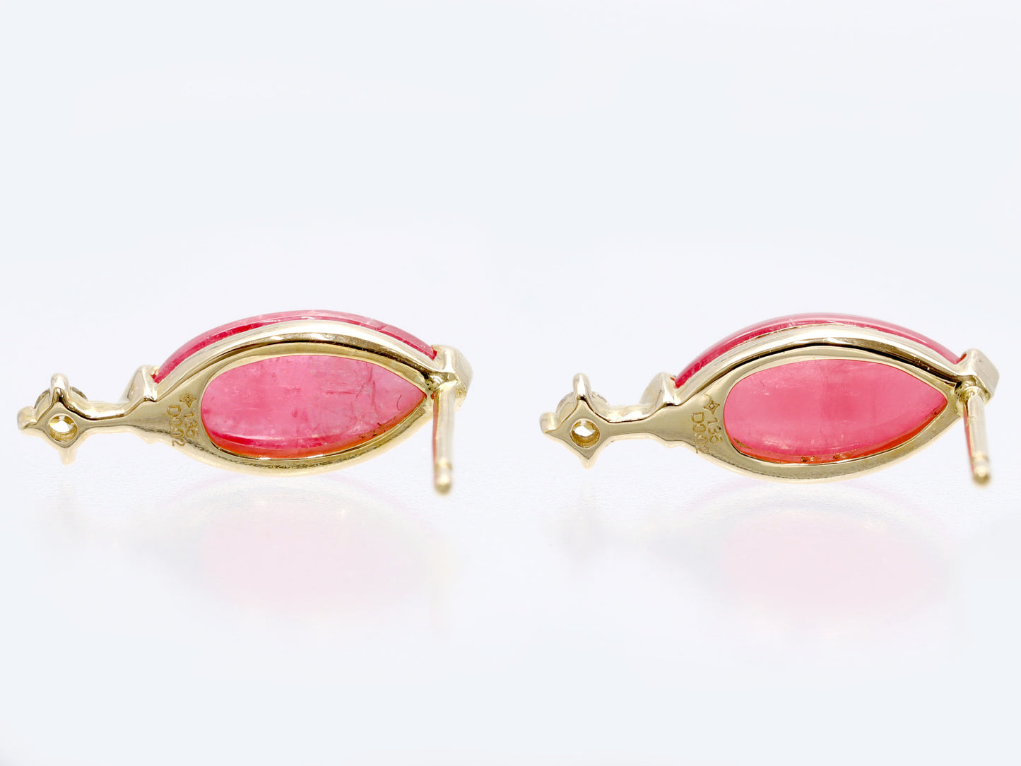Rhodite 1.35ct D0.02ct / Rhodite 1.35ct D0.02ct K18 1.7g Earrings