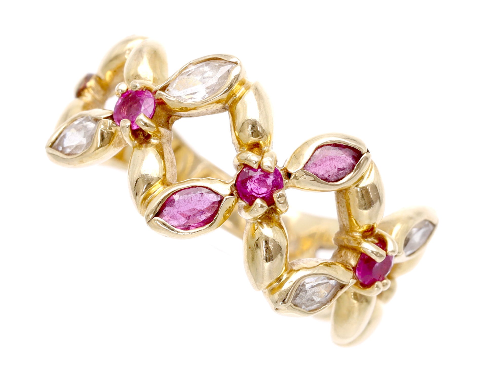 STAR JEWELRY Colored Stone Transparent Stone K14 3.2g Ring