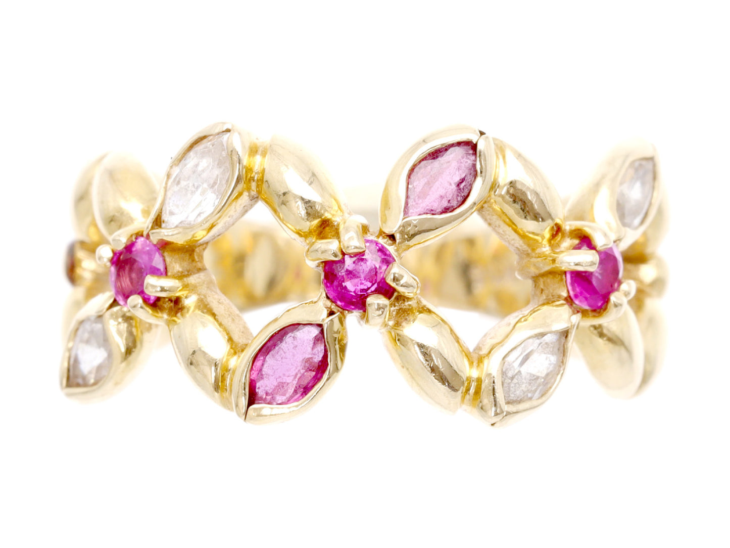 STAR JEWELRY Colored Stone Transparent Stone K14 3.2g Ring