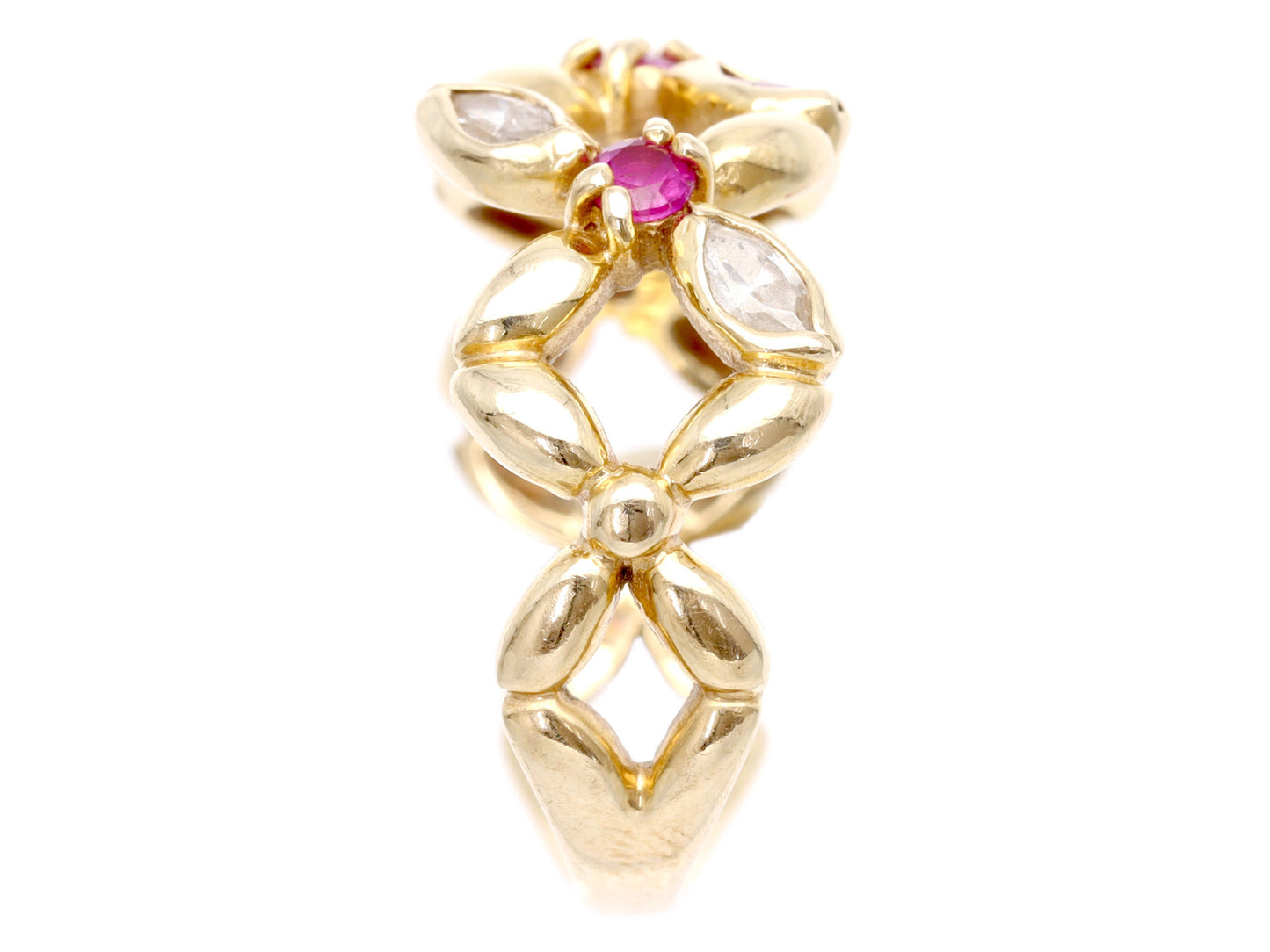 STAR JEWELRY Colored Stone Transparent Stone K14 3.2g Ring