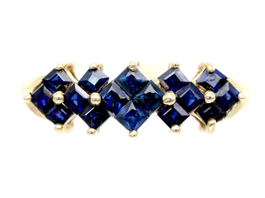 Sapphire K10 2.7g Ring