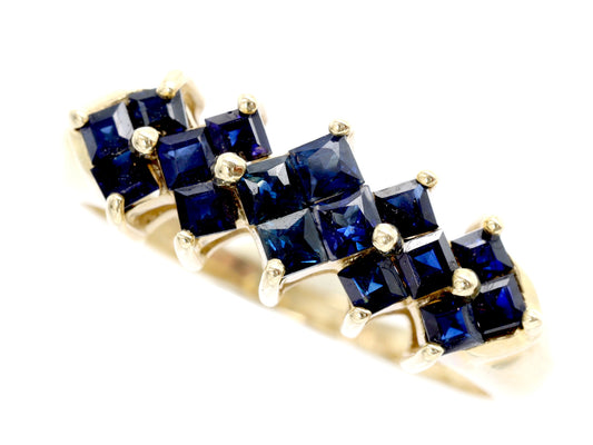Sapphire K10 2.7g Ring