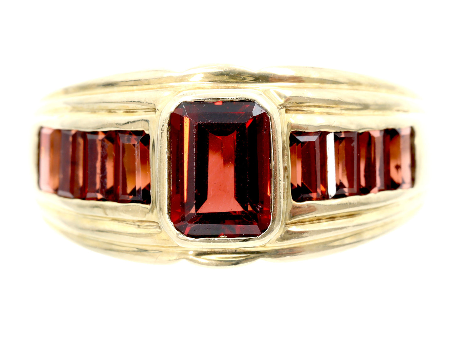 Garnet K10 3.7g Ring