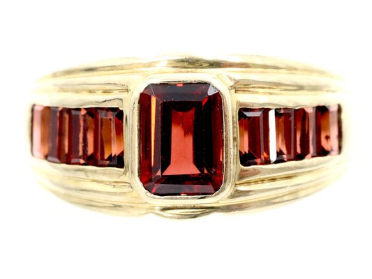 Garnet K10 3.7g Ring