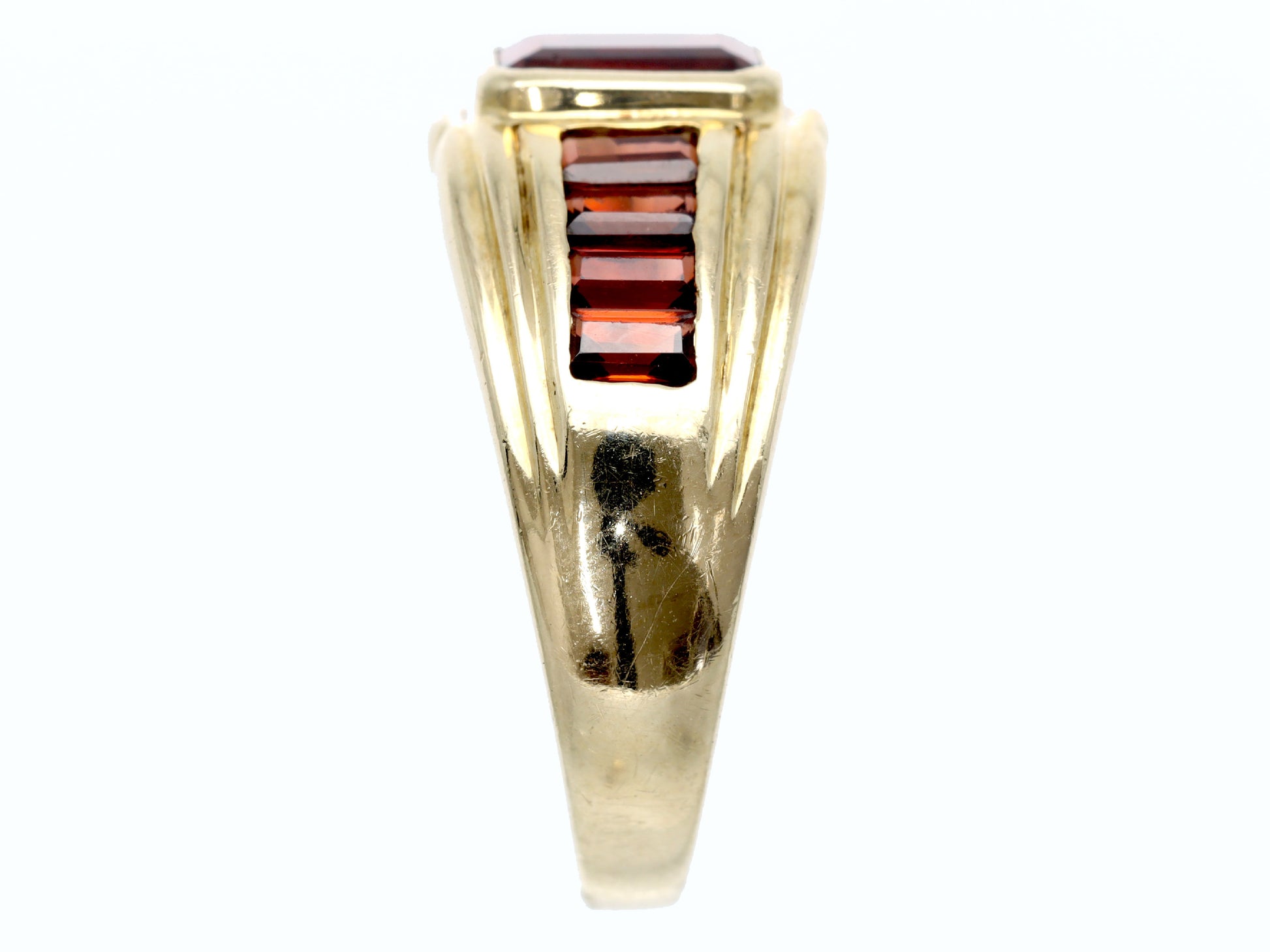 Garnet K10 3.7g Ring