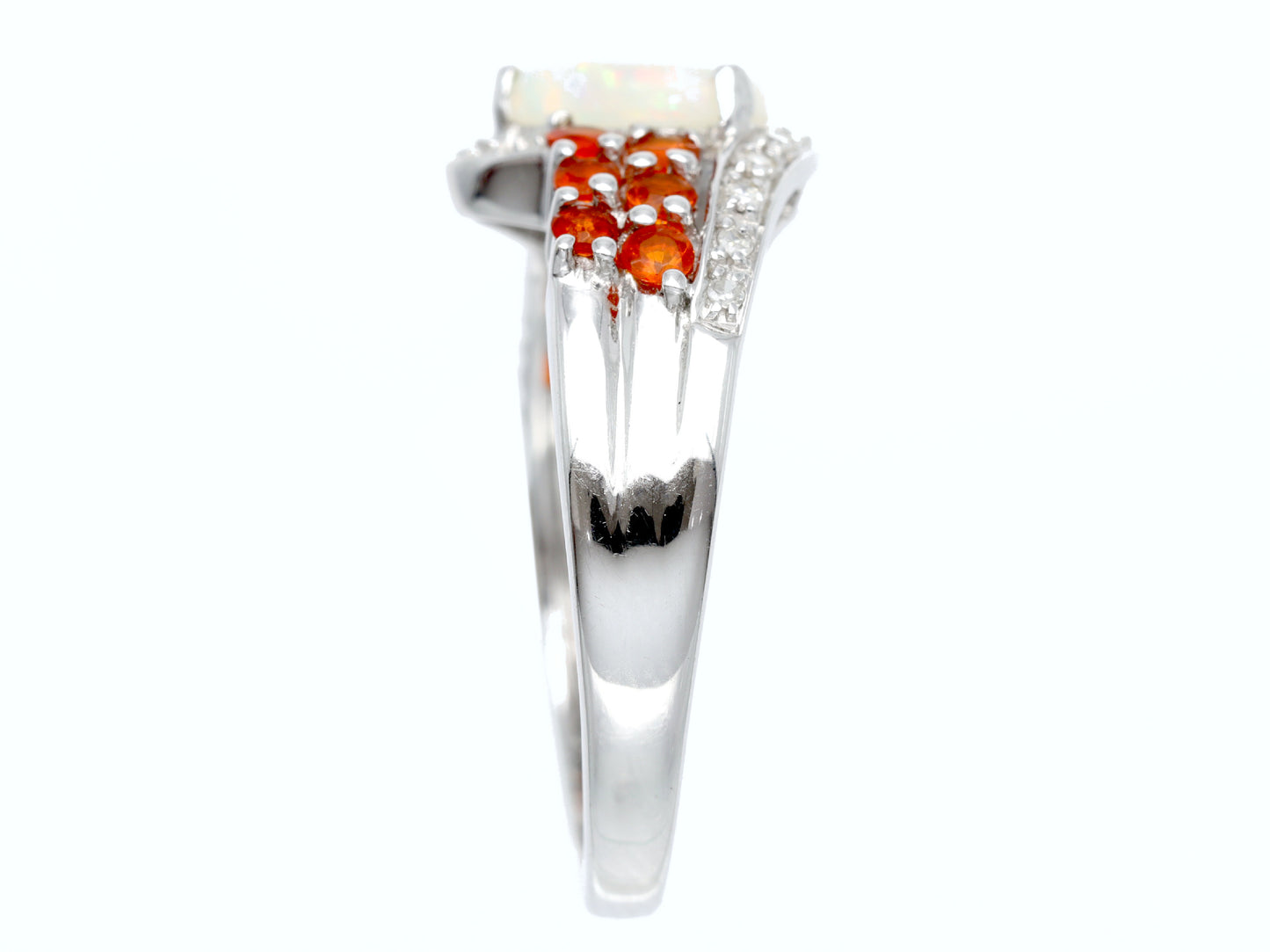 Opal Mexican Opal Diamond K14 3.4g Ring