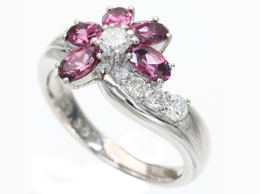 G1.43ct D0.30ct Pt900 7.4g Ring