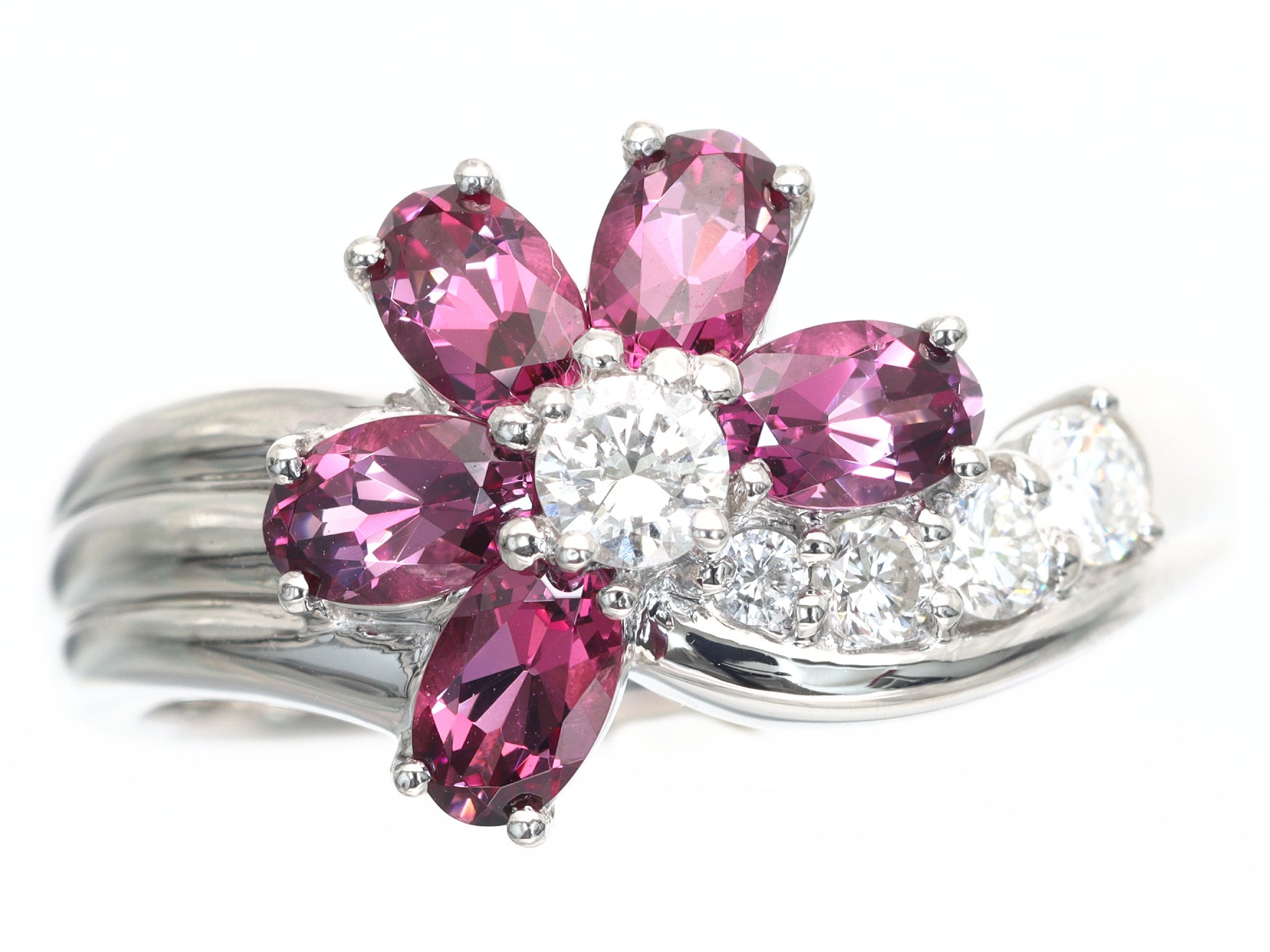 G1.43ct D0.30ct Pt900 7.4g Ring