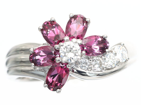 G1.43ct D0.30ct Pt900 7.4g Ring
