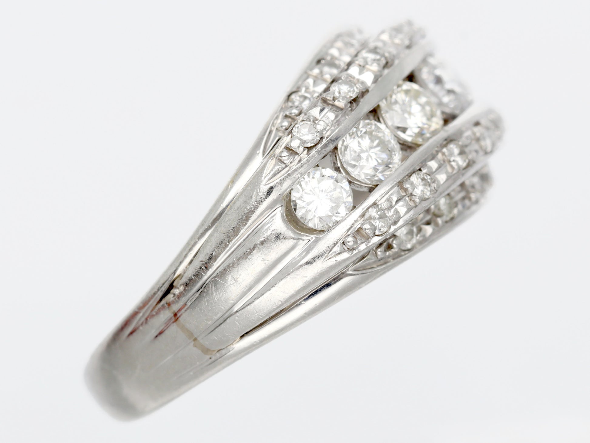 D1.00ct Pt900 8.9g Ring