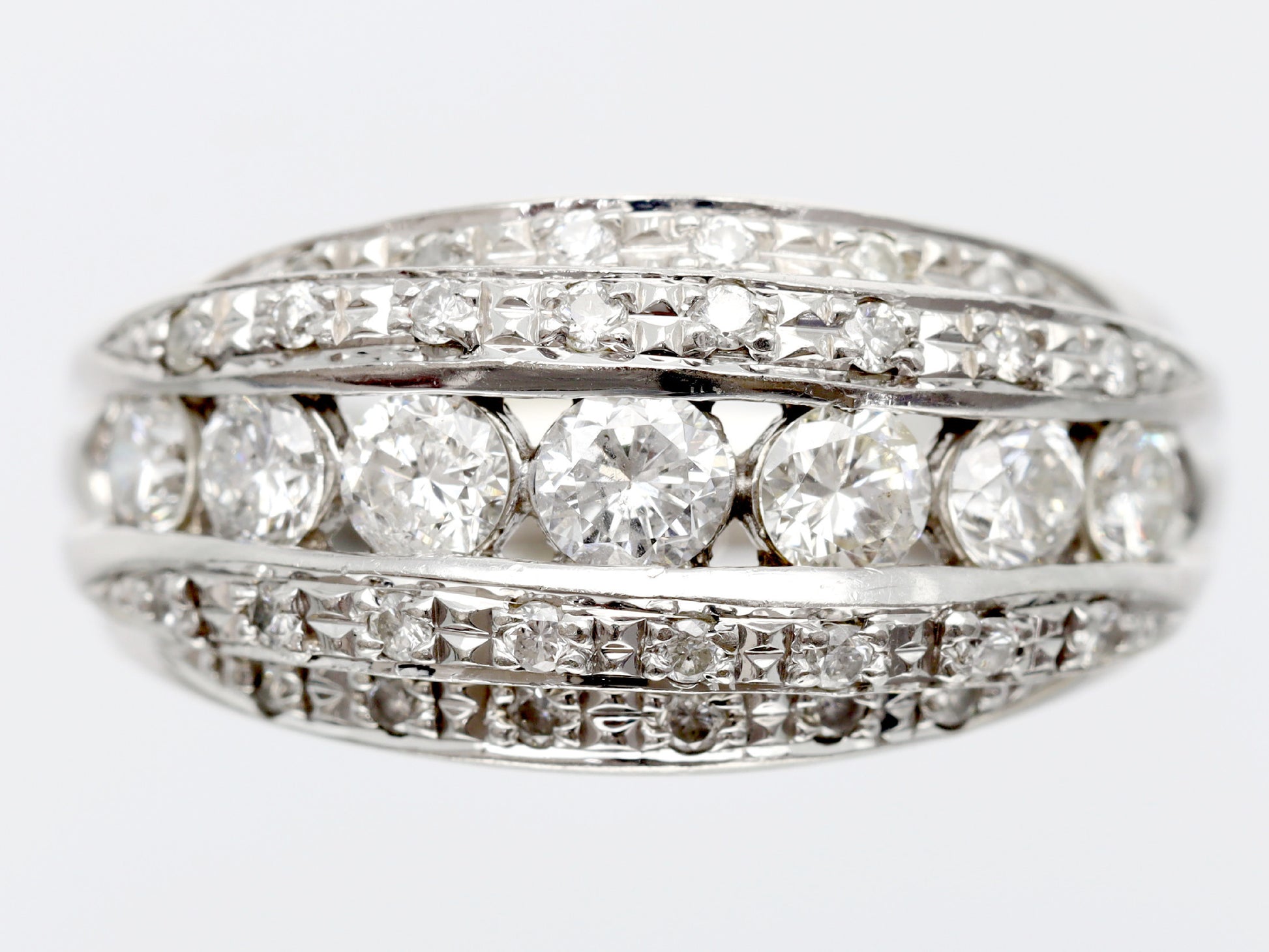 D1.00ct Pt900 8.9g Ring