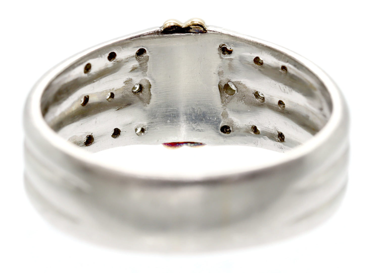 D0.12ct Pt850/K18 7.0g Ring