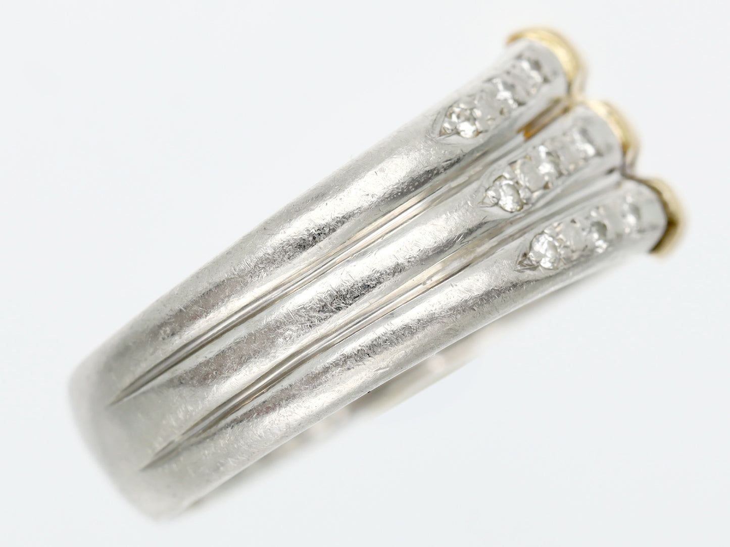 D0.12ct Pt850/K18 7.0g Ring