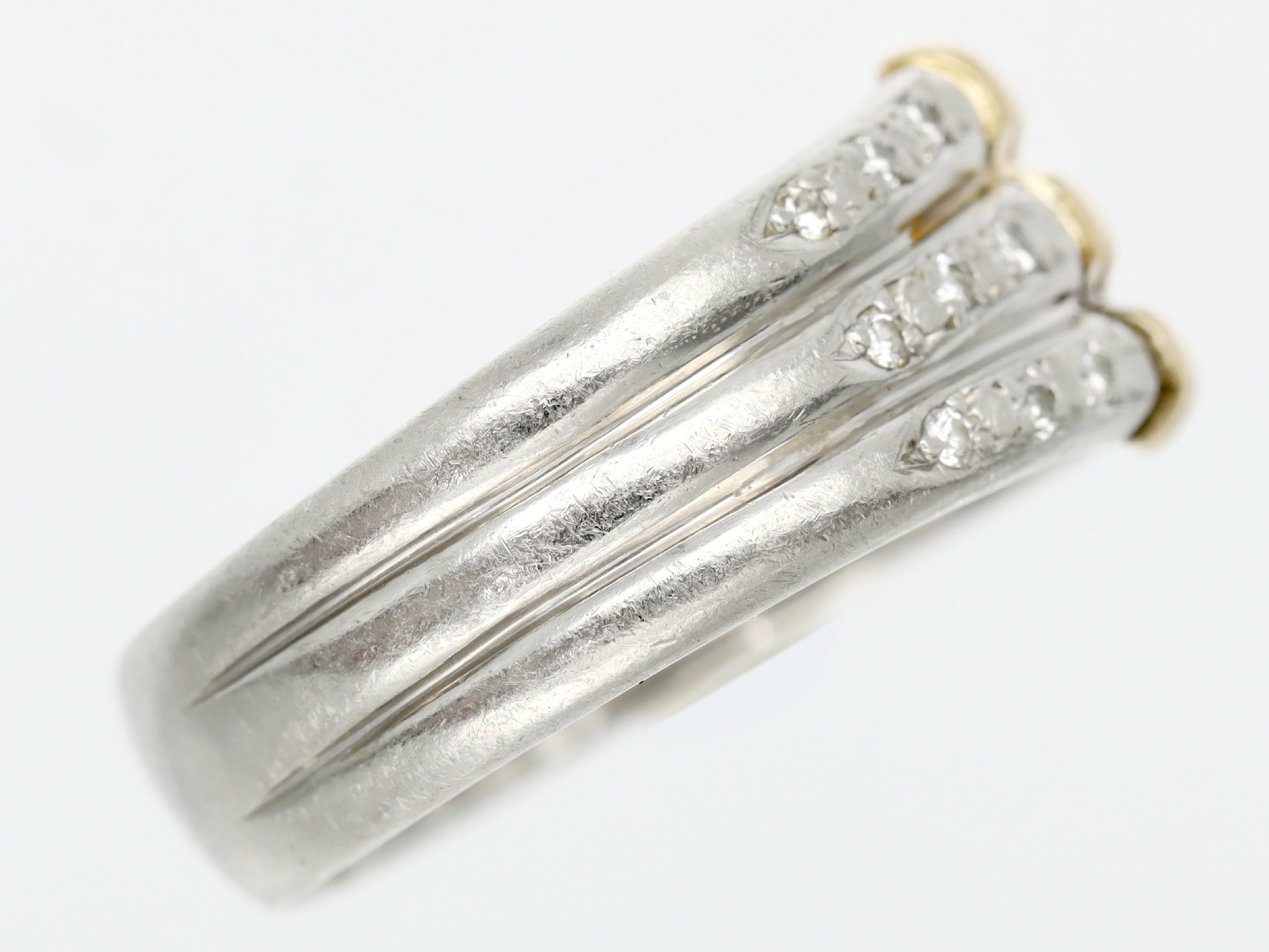 D0.12ct Pt850/K18 7.0g Ring