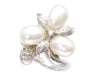 Freshwater Pearl Diameter Approx. 6.3-8.5mm D0.10ct Pt900 10.0g Ring