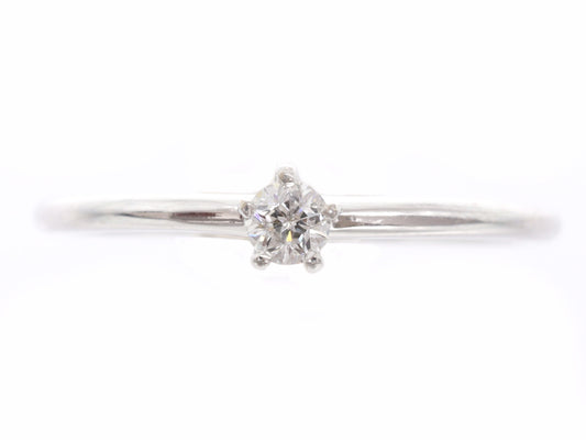 D0.089ct K18WG 1.5g Ring