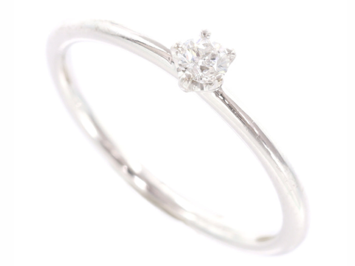 D0.089ct K18WG 1.5g Ring