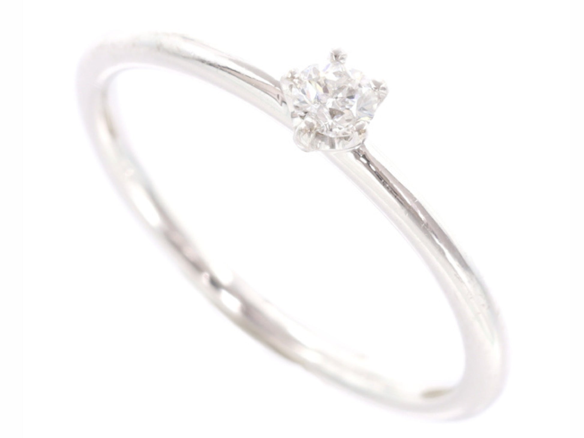 D0.089ct K18WG 1.5g Ring