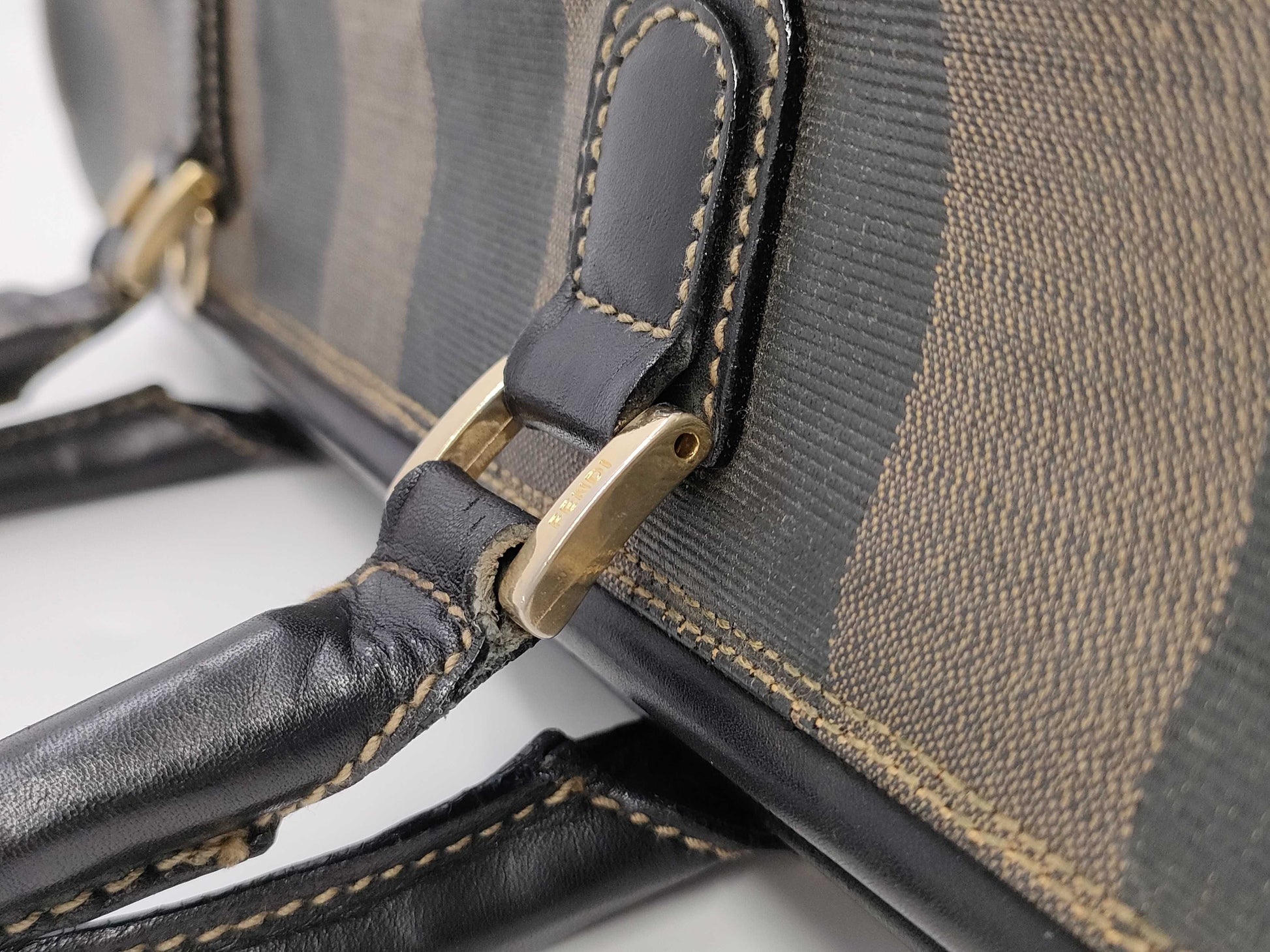 FENDI Pecan Boston Bag