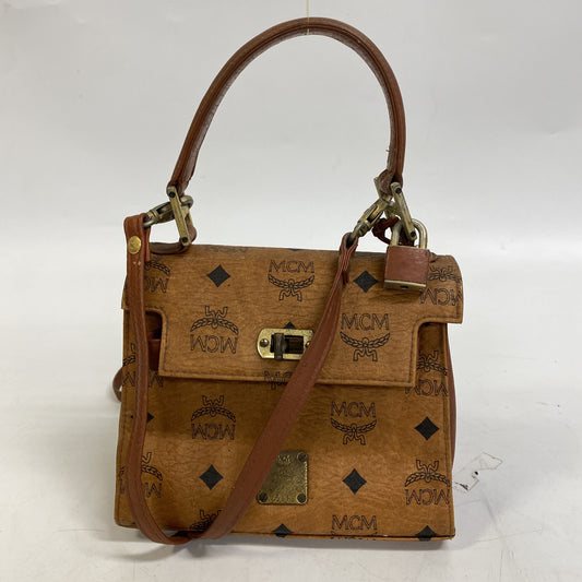MCM MCM Turnlock Mini 2way Hand Shoulder Bag Brown Shoulder Bag
