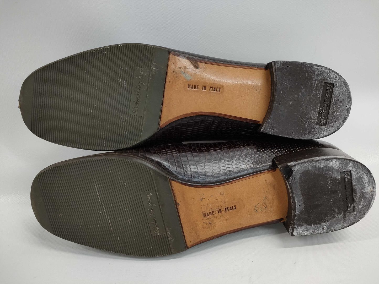 Salvatore Ferragamo Lizard Pumps, Size 4.5