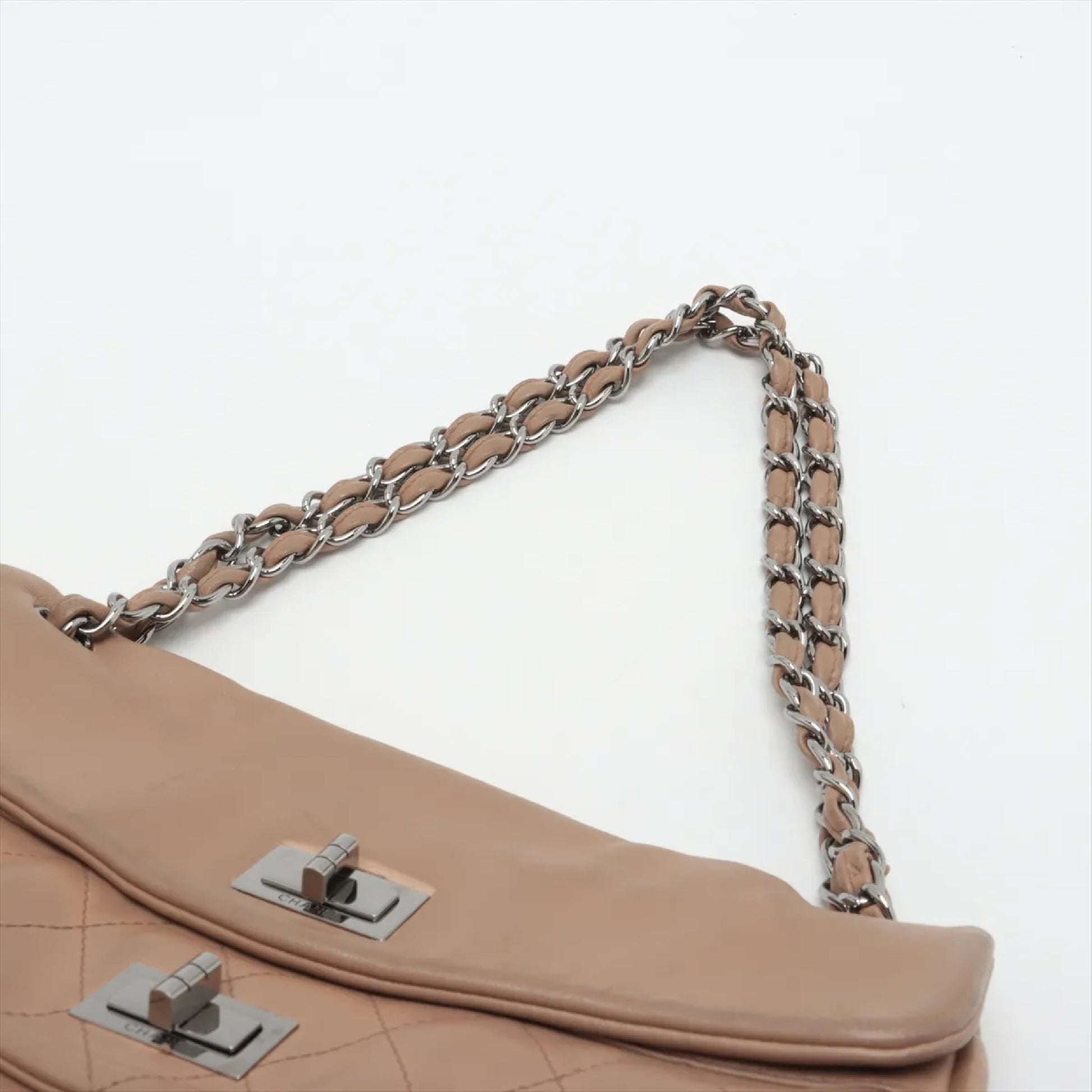 CHANEL 2.55 Lambskin Chain Shoulder Bag 10th Range Shoulder Bag