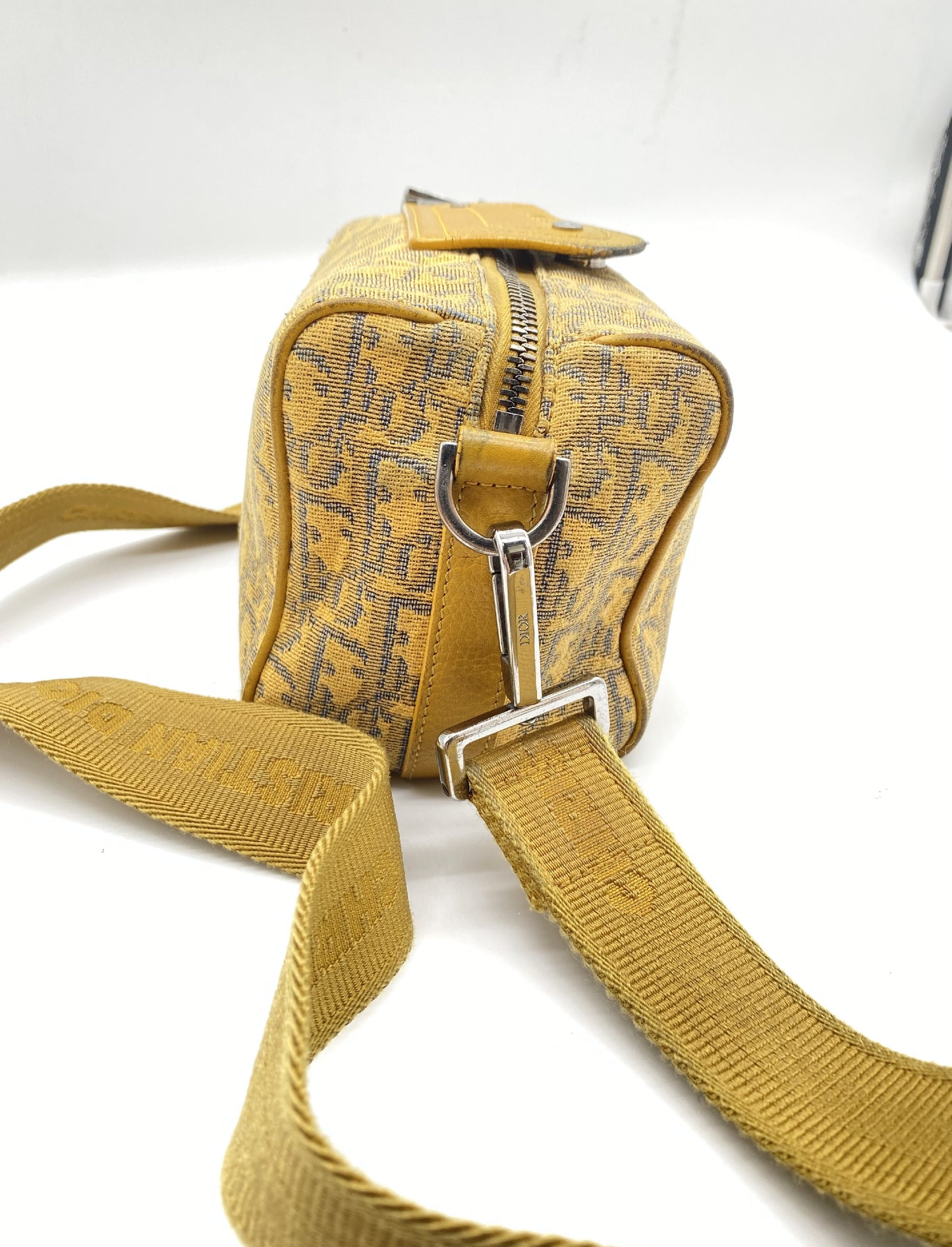Dior Oblique Lango 22 Canvas and Leather Shoulder Bag