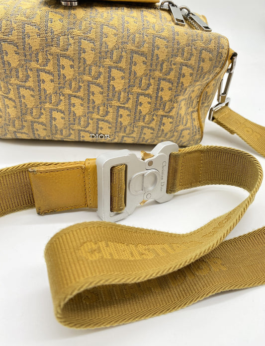Dior Oblique Lango 22 Canvas and Leather Shoulder Bag