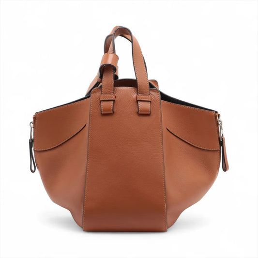 LOEWE Hammock Medium Leather 2-Way Handbag Brown Shoulder Bag