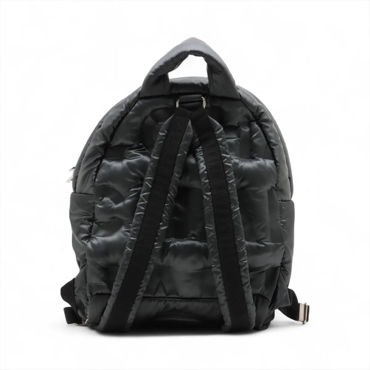 CHANEL Doudone Embossed Logo Nylon Series 24 Storage Bag Rucksack
