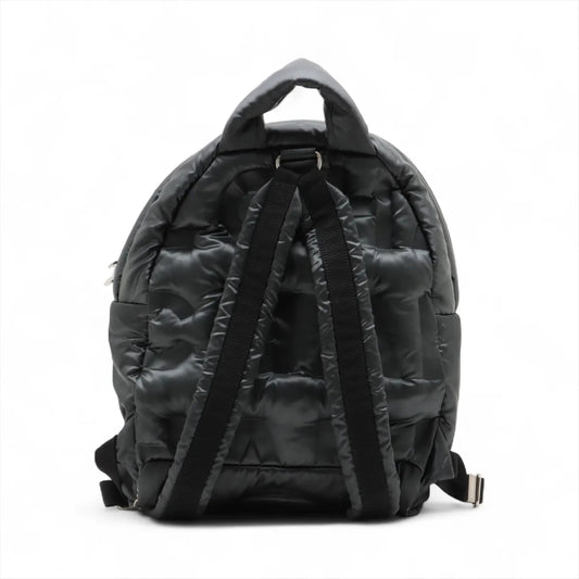 CHANEL Doudaune Embossed Logo Nylon Backpack, Size 24, Dust Bag