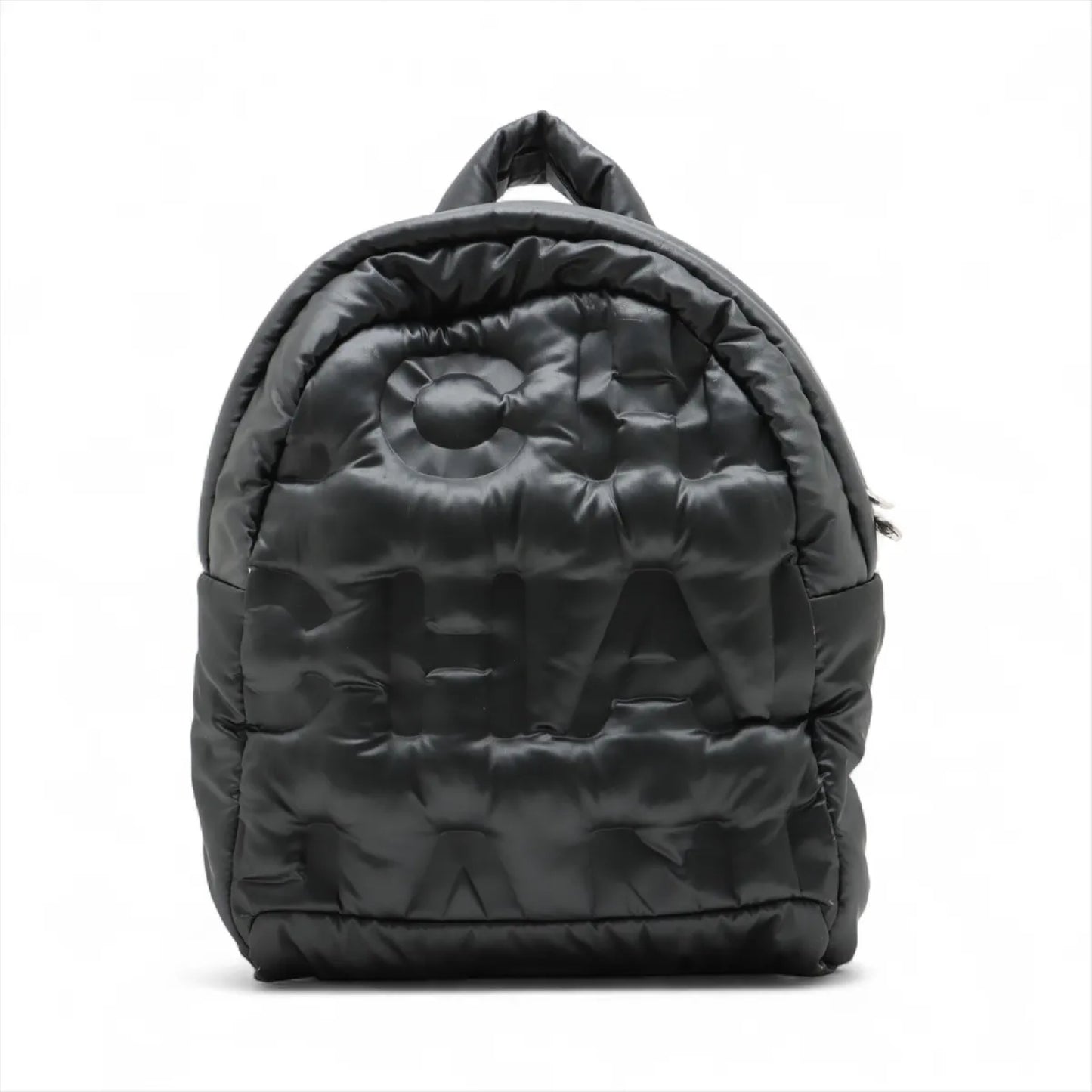 CHANEL Doudone Embossed Logo Nylon Series 24 Storage Bag Rucksack