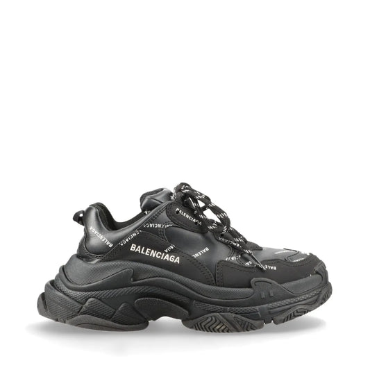 BALENCIAGA Triple S faux leather sneakers, size 24.5cm, 524039