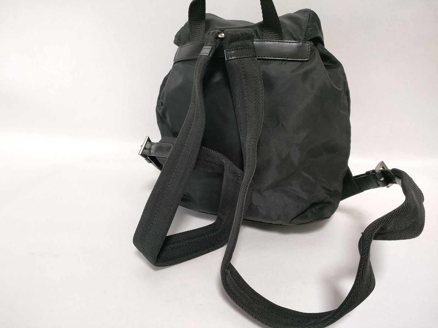 PRADA nylon Prada backpack, black nylon backpack