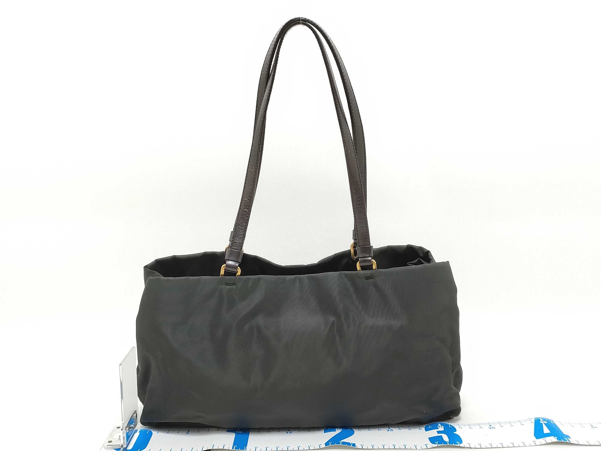 PRADA Nylon PRADA Triangle Logo Handbag Tote Bag