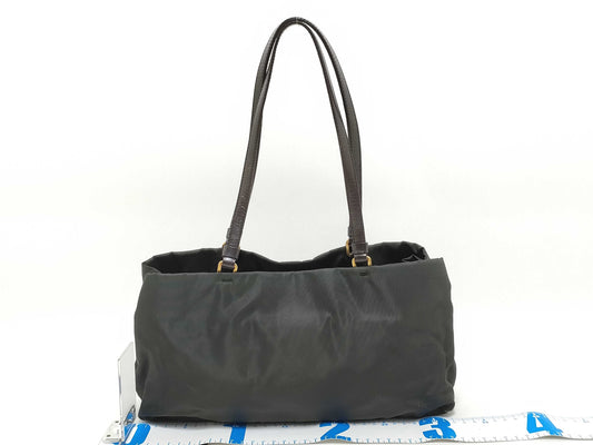 PRADA Nylon Prada Triangle Logo Handbag Tote Bag