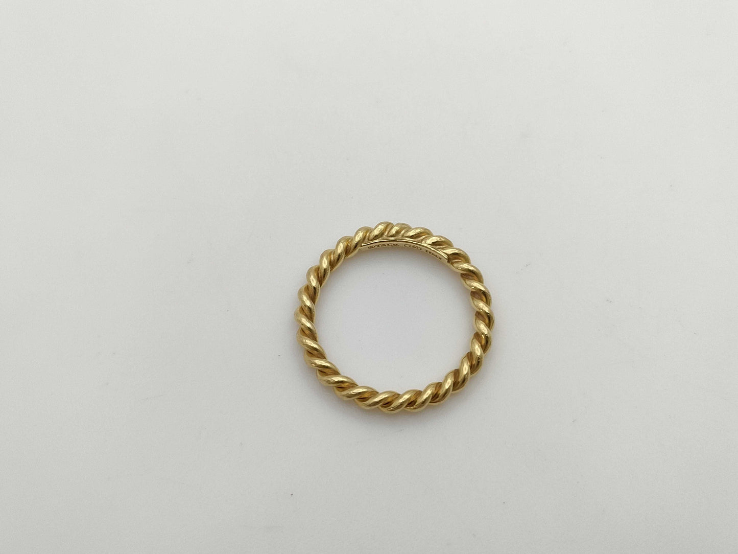 Tiffany&Co. Twisted YG 750 2.3g Ring