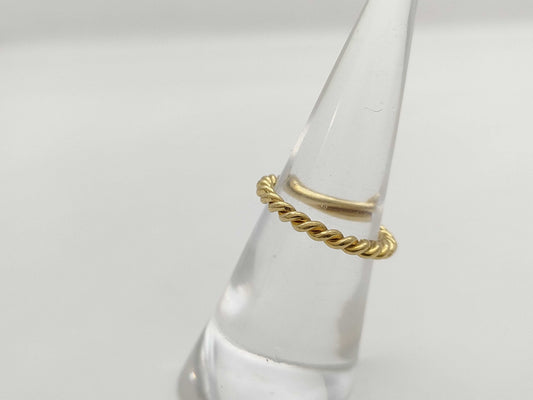 Tiffany & Co. Twist Yellow Gold 750 2.3g Ring