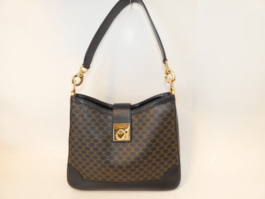 CELINE Macadam PVC Black Shoulder Bag