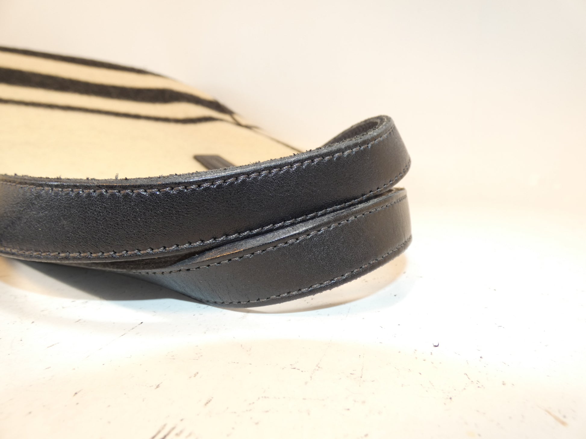 COACH Wool and Leather Shoulder Tote Bag