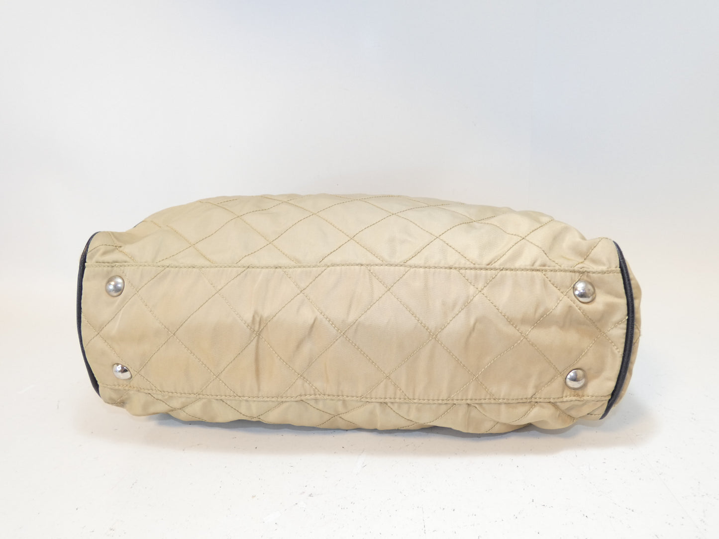 PRADA Quilted Nylon Saffiano Chain Shoulder Bag