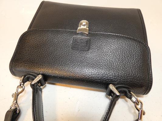 BURBERRY 2-way leather black hand/shoulder bag