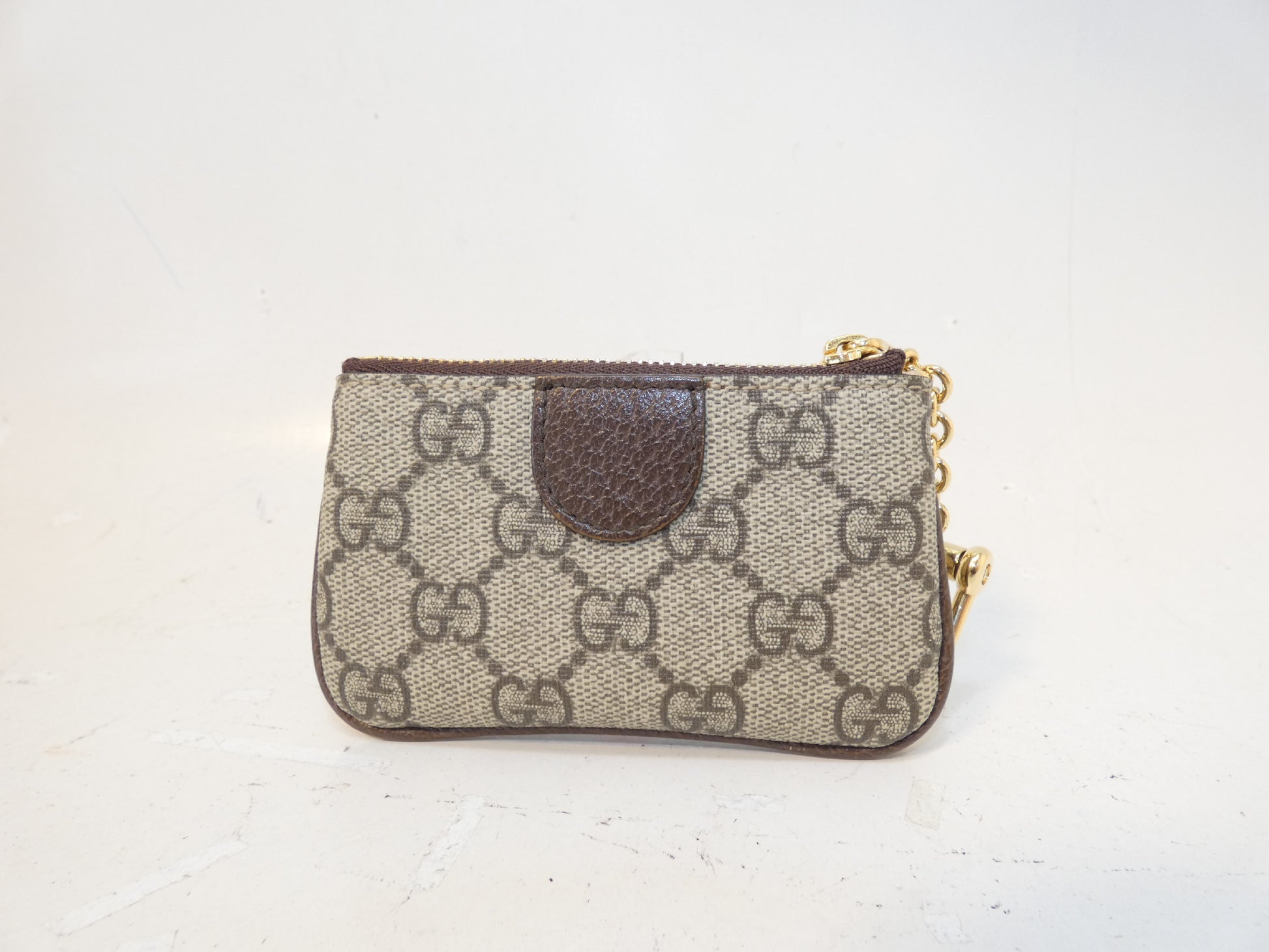 GUCCI Marmont GG Supreme Shelly Coin Case, Key Case, Coin Case