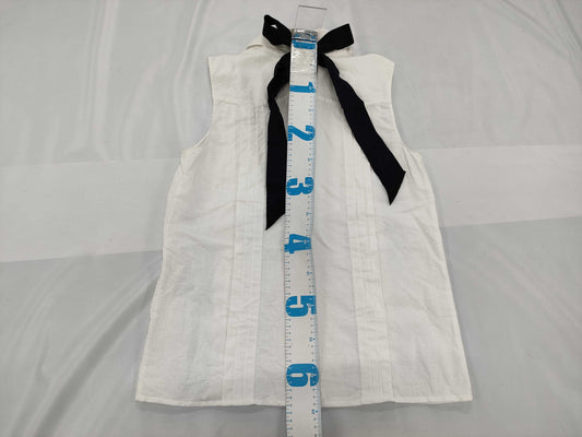 CHANEL Sleeveless Blouse Shirt Size 38 Tops